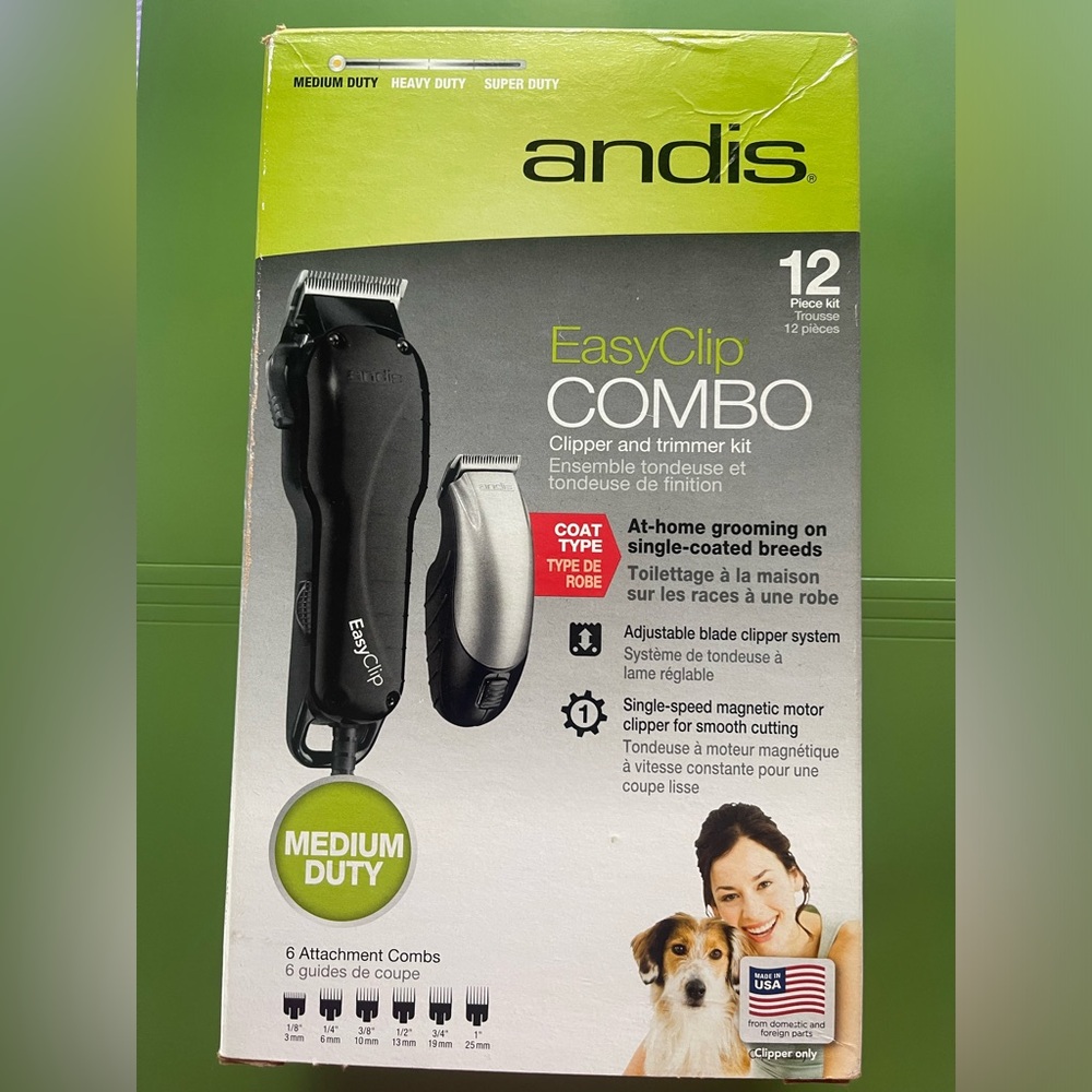 Andis Easy clip clipper/trimmer combo.